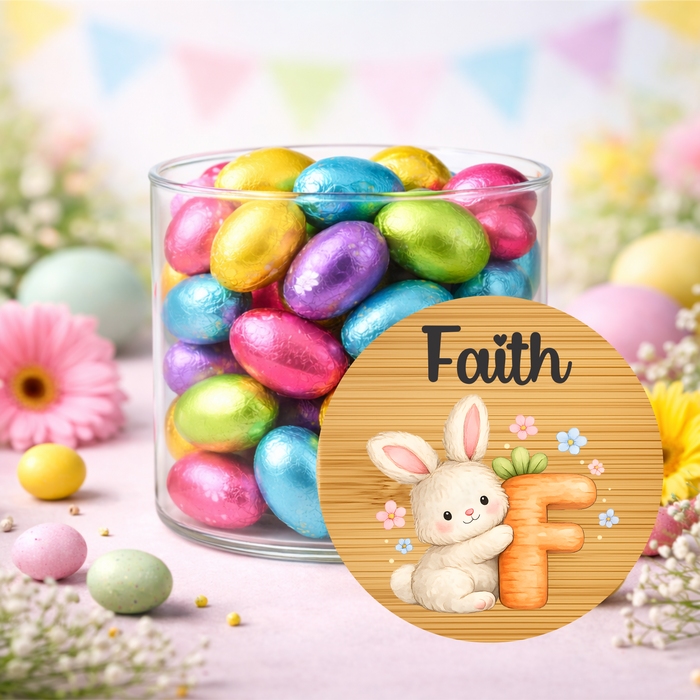 Easter Jars Cute Bunny Carrot Alphabet