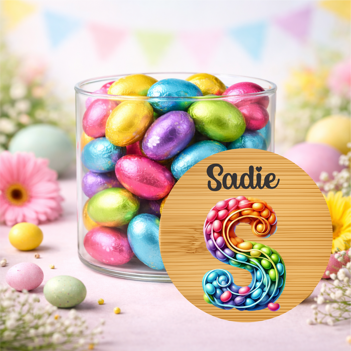 Easter Jars Playing in the Garden