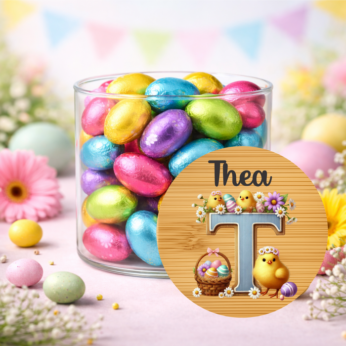 Easter Jars Playing in the Garden