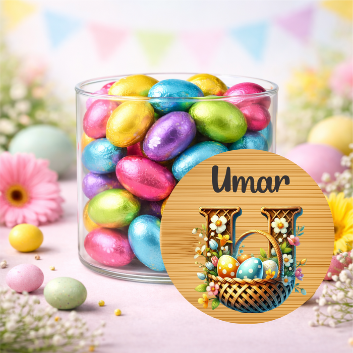 Easter Jars Playing in the Garden