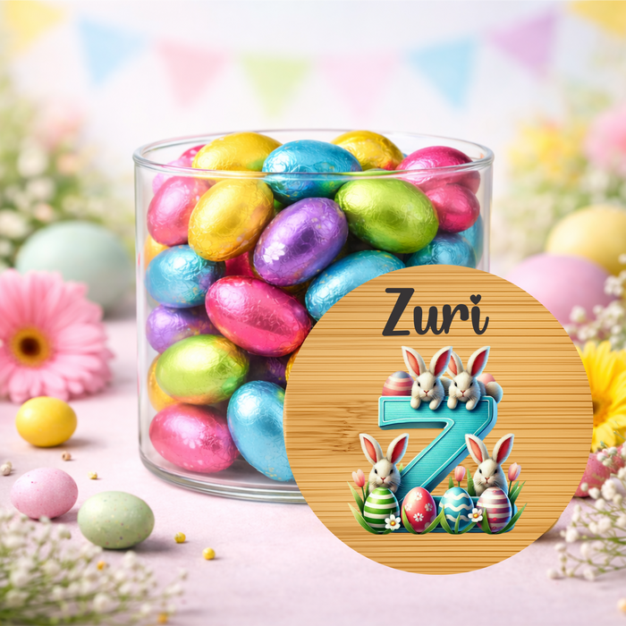 Easter Jars Playing in the Garden