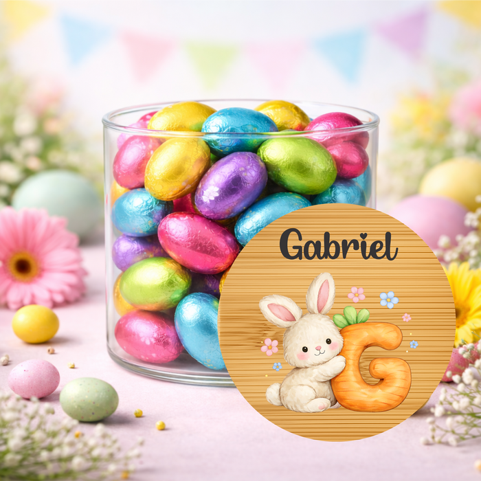 Easter Jars Cute Bunny Carrot Alphabet