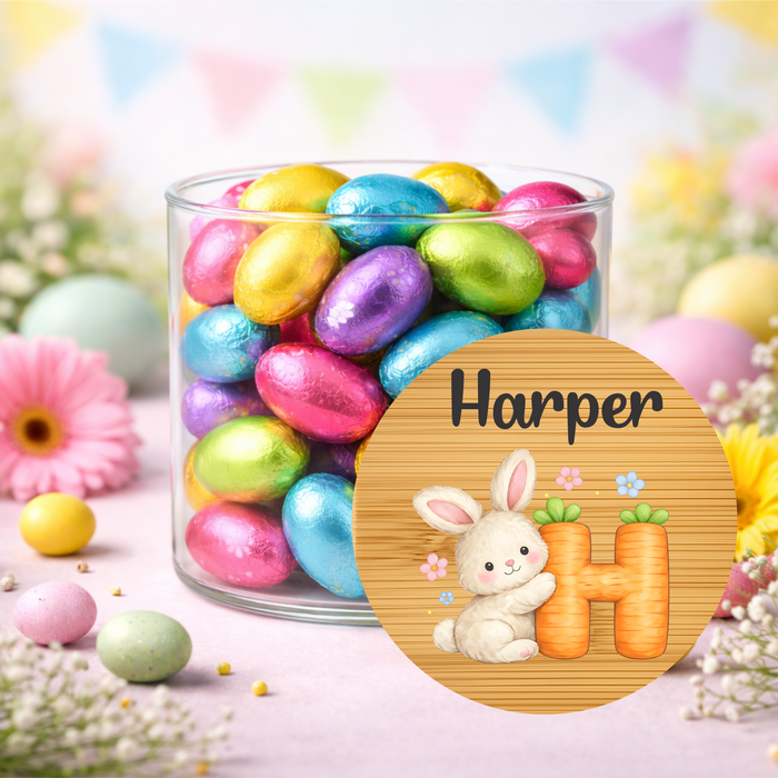 Easter Jars Cute Bunny Carrot Alphabet