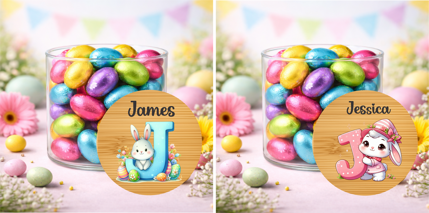 Easter Jars Pink or Blue