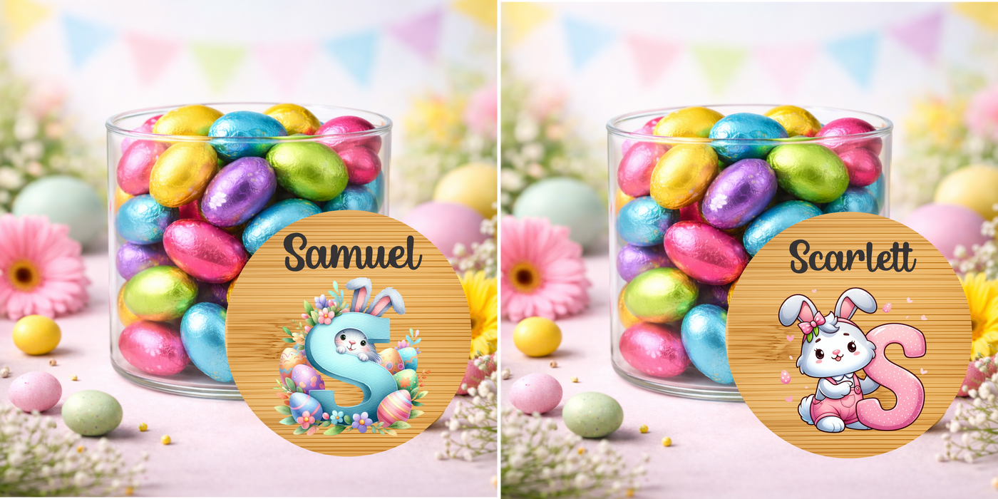 Easter Jars Pink or Blue