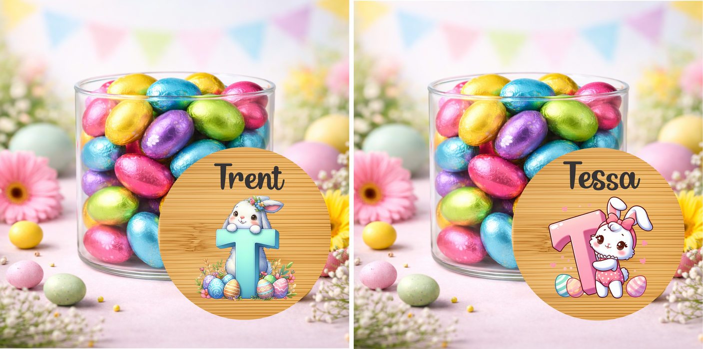 Easter Jars Pink or Blue