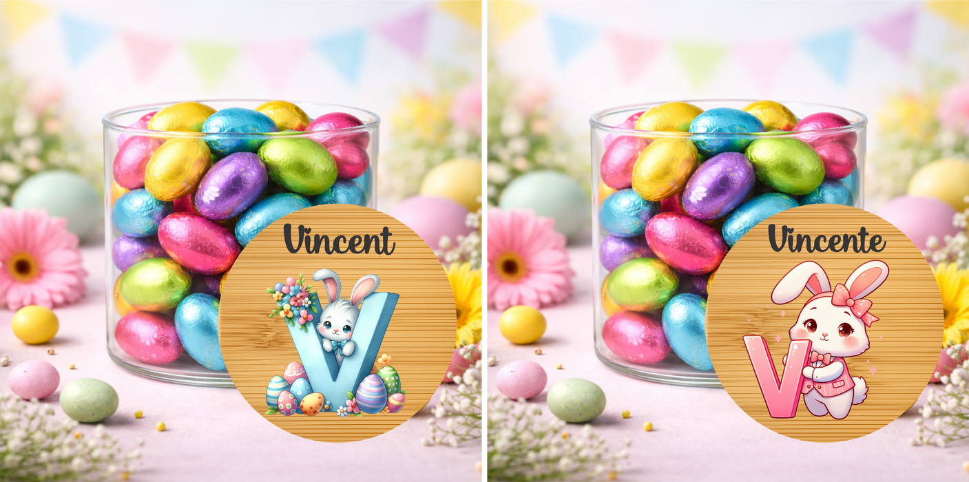 Easter Jars Pink or Blue