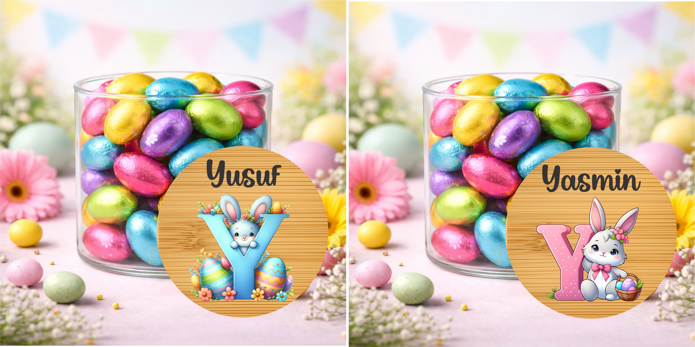 Easter Jars Pink or Blue