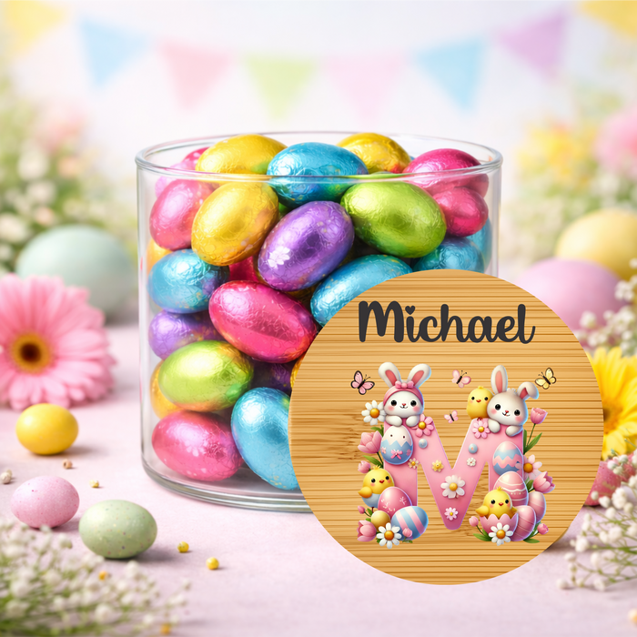 Easter Jars Garden Filled Bunny