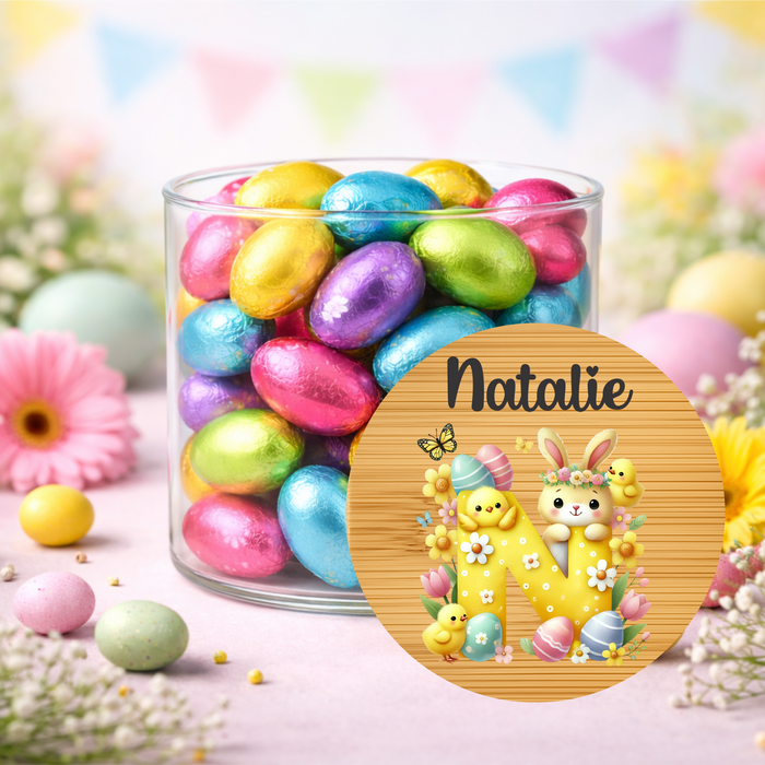 Easter Jars Garden Filled Bunny
