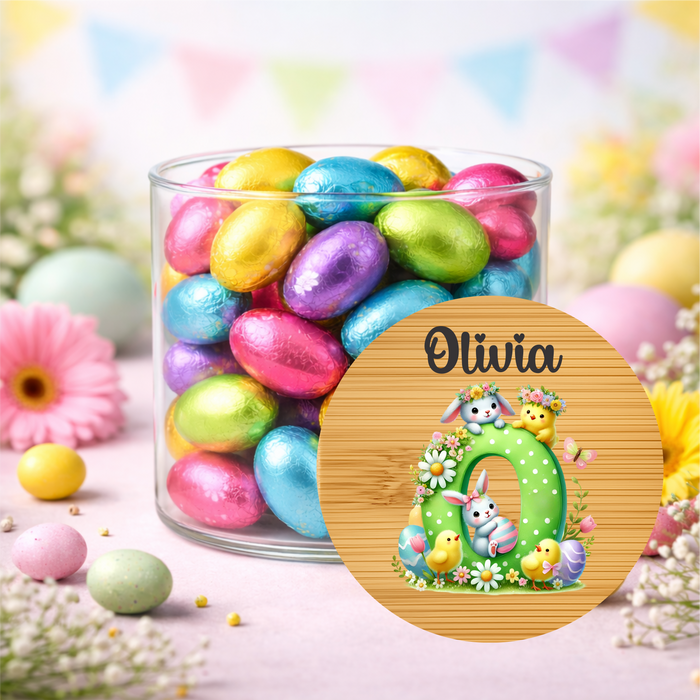 Easter Jars Garden Filled Bunny