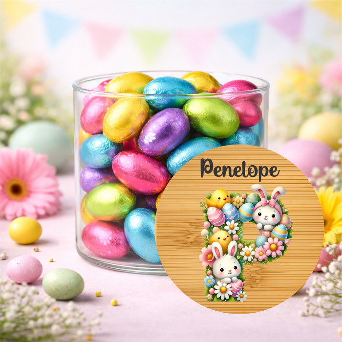 Easter Jars Garden Filled Bunny