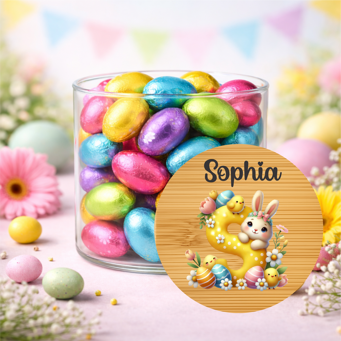 Easter Jars Garden Filled Bunny