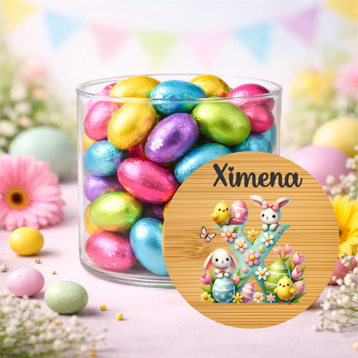 Easter Jars Garden Filled Bunny