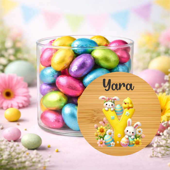 Easter Jars Garden Filled Bunny