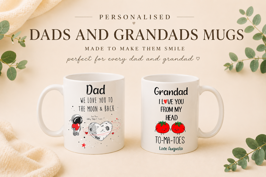 Personalised Mugs for Dads & Grandads | Custom Father's Day Gift | Made in Australia