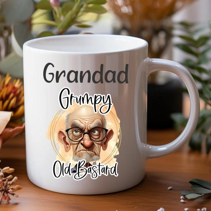 Grumpy Old Bastard  Personalised Gift Australia Funny Grandfather Mug