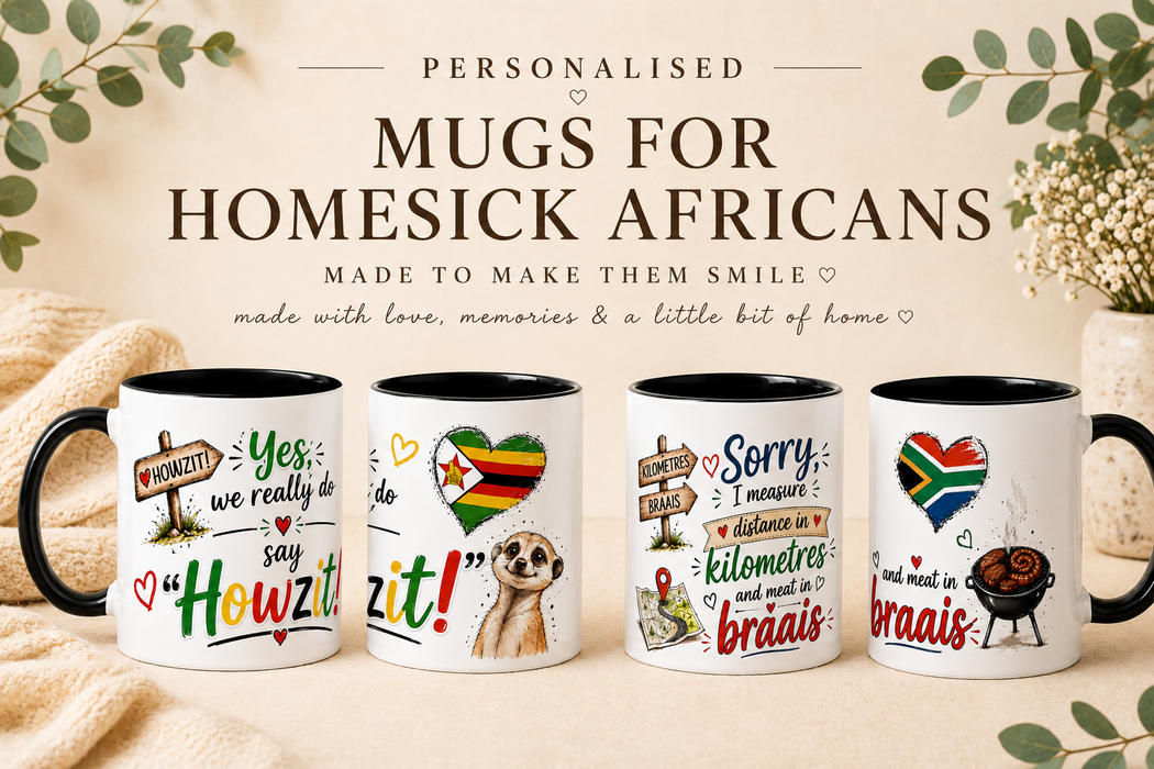 Personalised Mugs for Homesick Africans