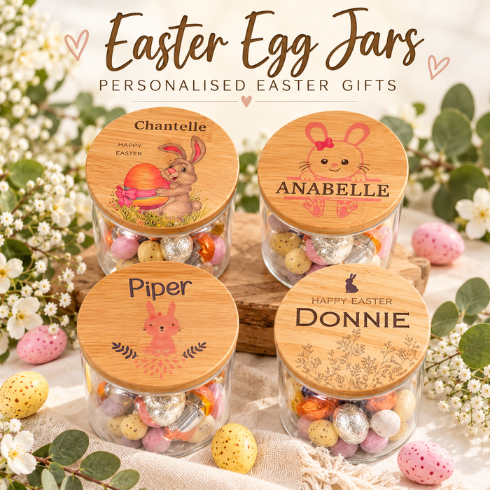 Personalised Easter Egg Jars | Easter Gifts for Kids