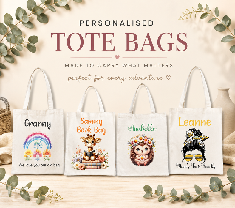 Personalised Tote Bags Australia | Custom Canvas Tote Bags