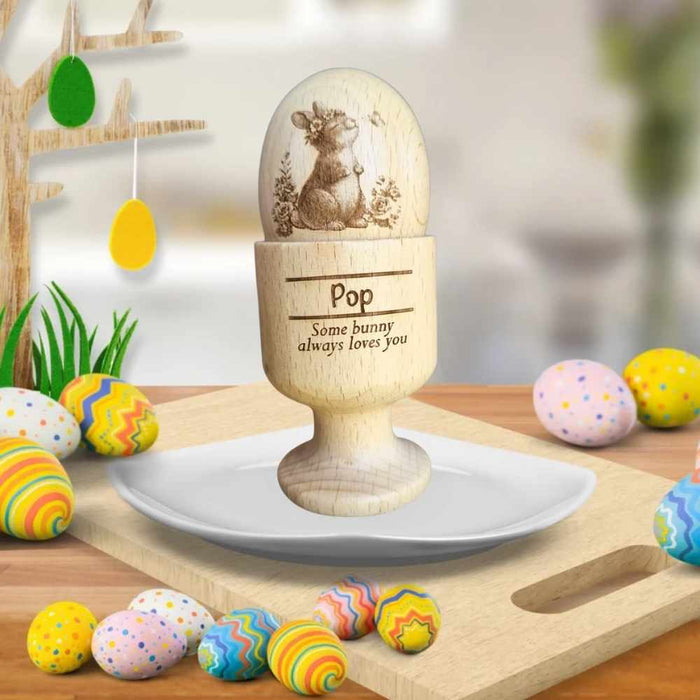Personalised Wooden Egg Cup | Custom Engraved Gift
