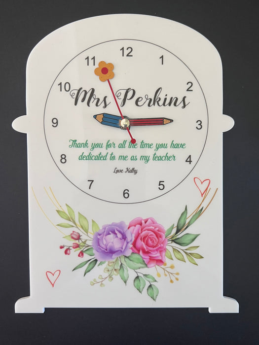 Personalized Perspex Clock