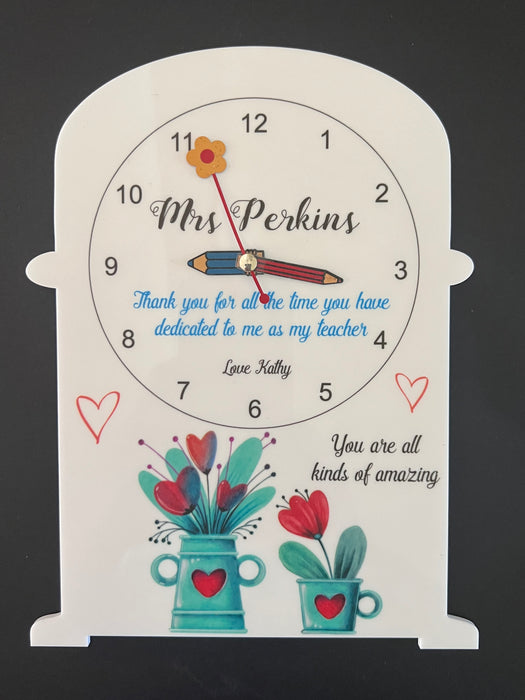Personalized Perspex Clock