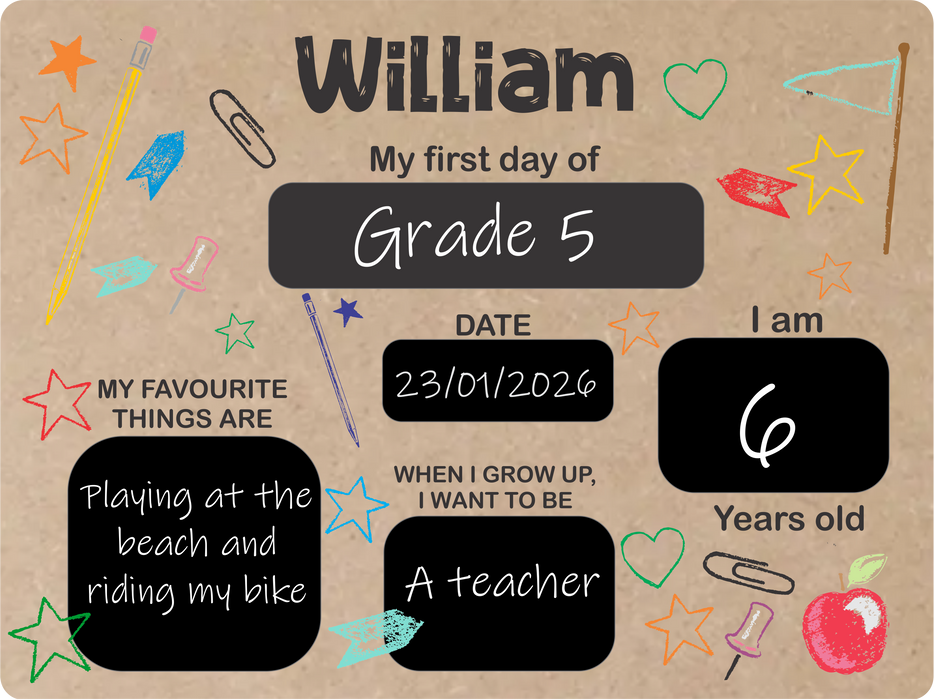 First Day Boards