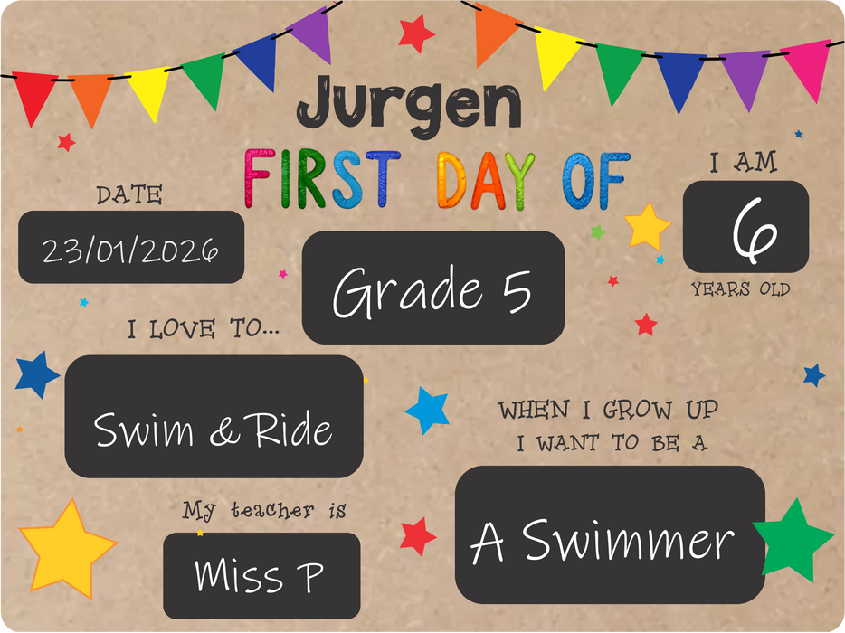 First Day Boards