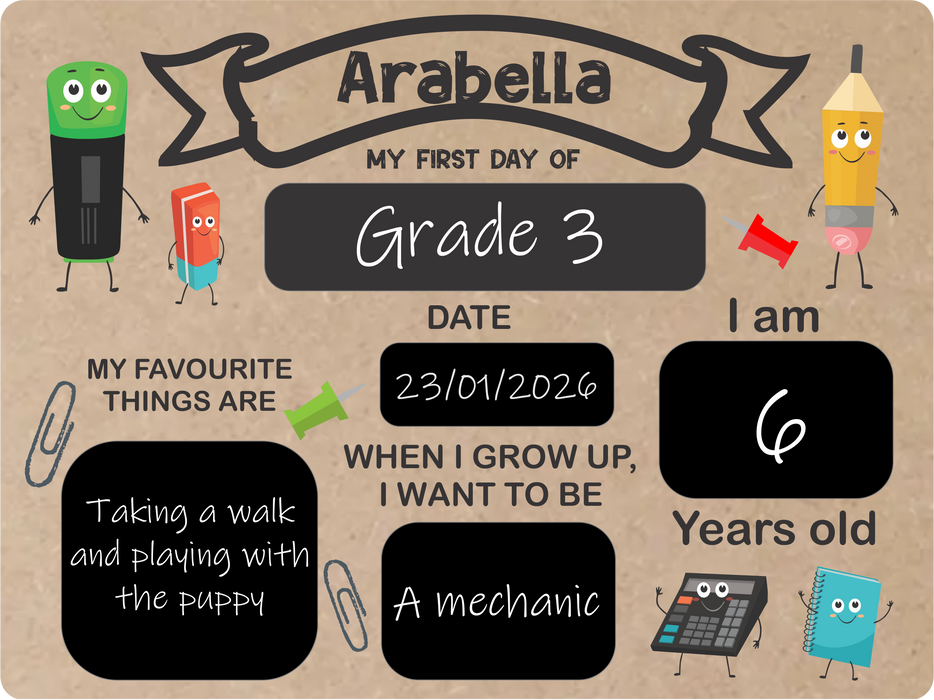 First Day Boards