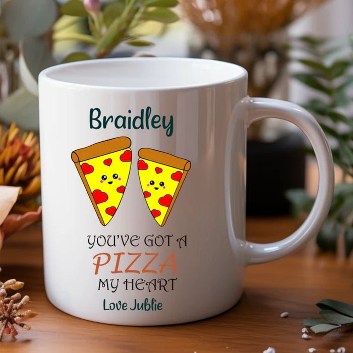 You Got a Pizza My Heart  Personalised Gift Australia Funny Valentines Day Mug