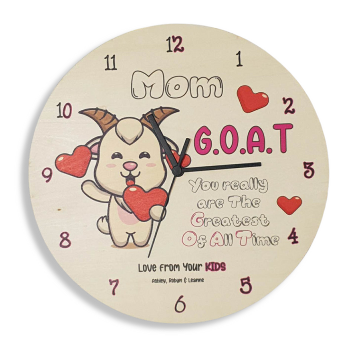 G.O.A.T Clock