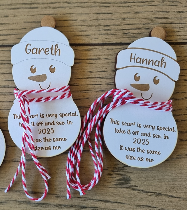 Snowman measuring string