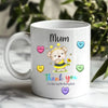 Personalised mug for Mum and Nan featuring custom name and bee design made in Australia