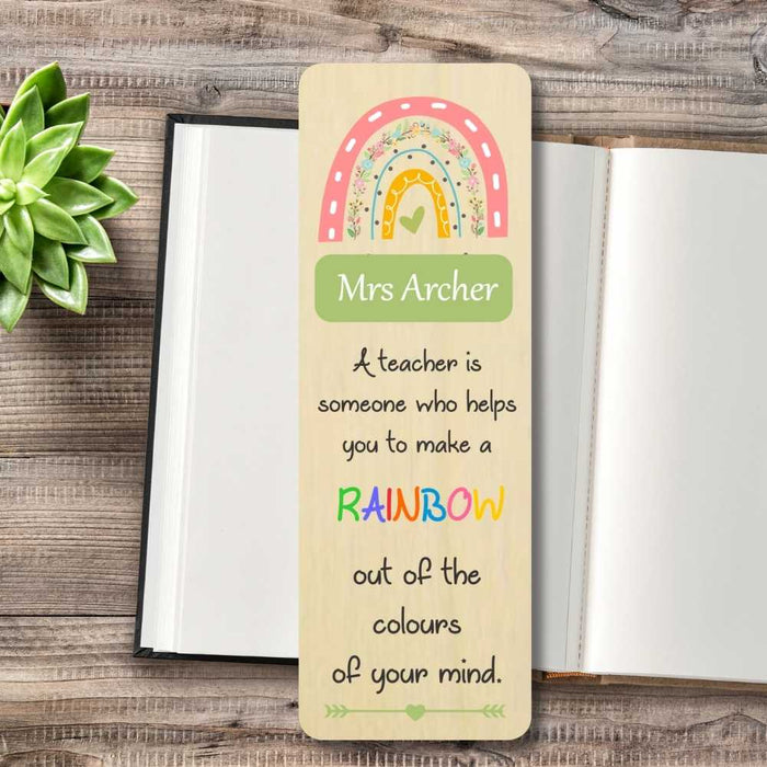 Personalised bookmark with custom name designed and printed in Australia.