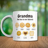 Personalised mug for Mum and Nan featuring custom name and cookies design made in Australia