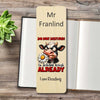Personalised bookmark with custom name designed and printed in Australia.