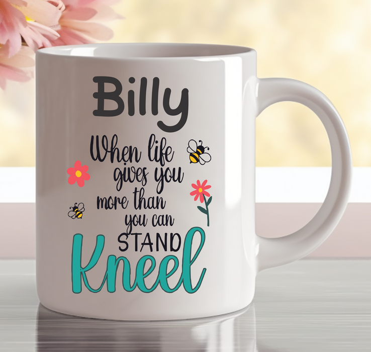 Personalised inspirational mug featuring an uplifting message, custom design and premium ceramic finish made in Australia.