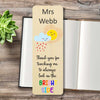 Personalised bookmark with custom name designed and printed in Australia.