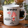 Personalised mug for Mum and Nan featuring custom name and gnome design made in Australia