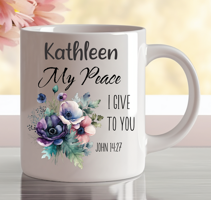 Personalised Floral Faith Mugs | Christian Gifts Made in Australia