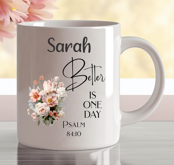 Personalised Floral Faith Mugs | Christian Gifts Made in Australia