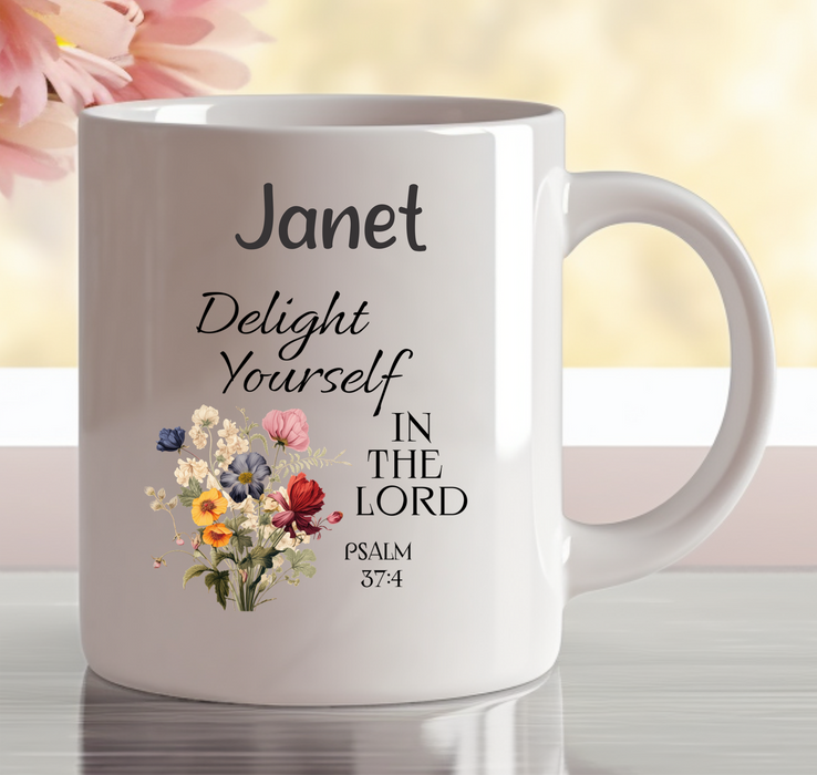 Personalised Floral Faith Mugs | Christian Gifts Made in Australia