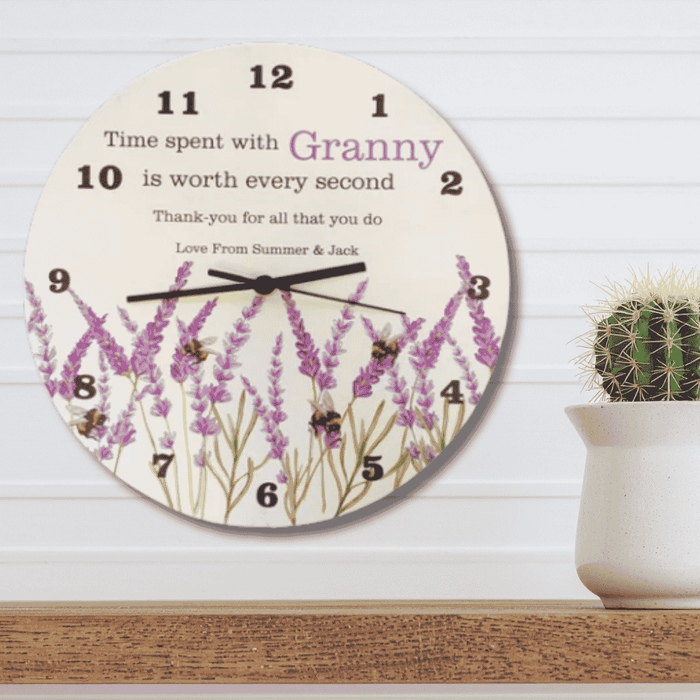 Personalised Wall Clock – Custom Name Clock for Kids, Families & Special Gifts