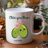 Personalised mug for Mum and Nan featuring custom name and olives design made in Australia
