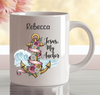 Personalised inspirational mug featuring an uplifting message, custom design and premium ceramic finish made in Australia.