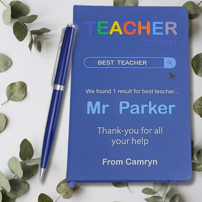 Personalised A5 Notebook - Teacher Appreciation