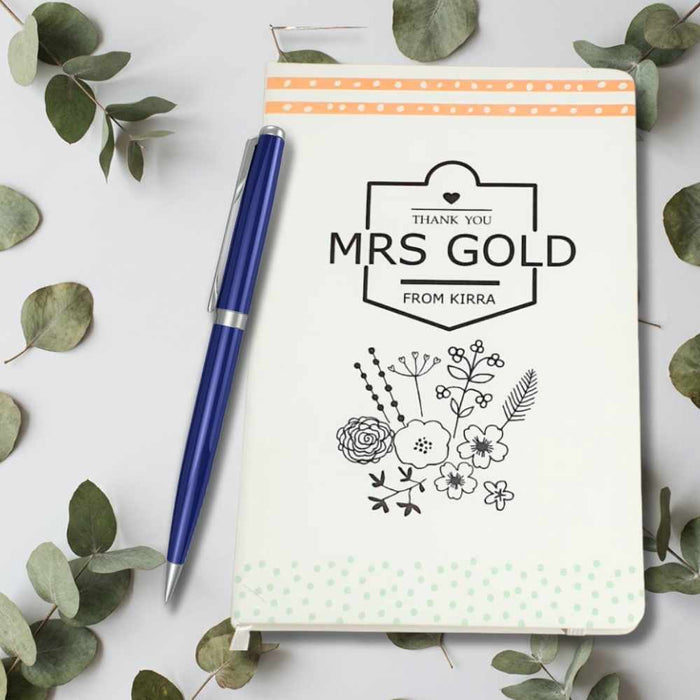 Personalised A5 Notebook - Teacher Appreciation