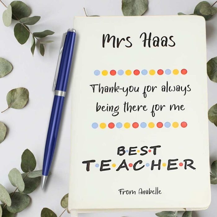 Personalised A5 Notebook - Teacher Appreciation