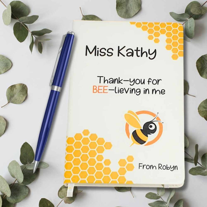 Personalised A5 Notebook - Teacher Appreciation